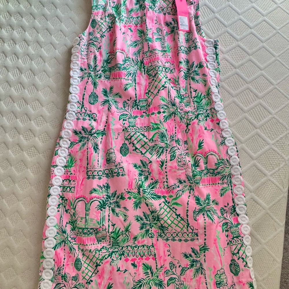Lilly Pulitzer Pink and Green Midi Dress